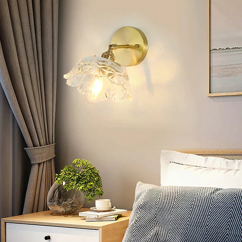 DecorBites™ Sherri - Retro Copper Flower | Wall Lamp