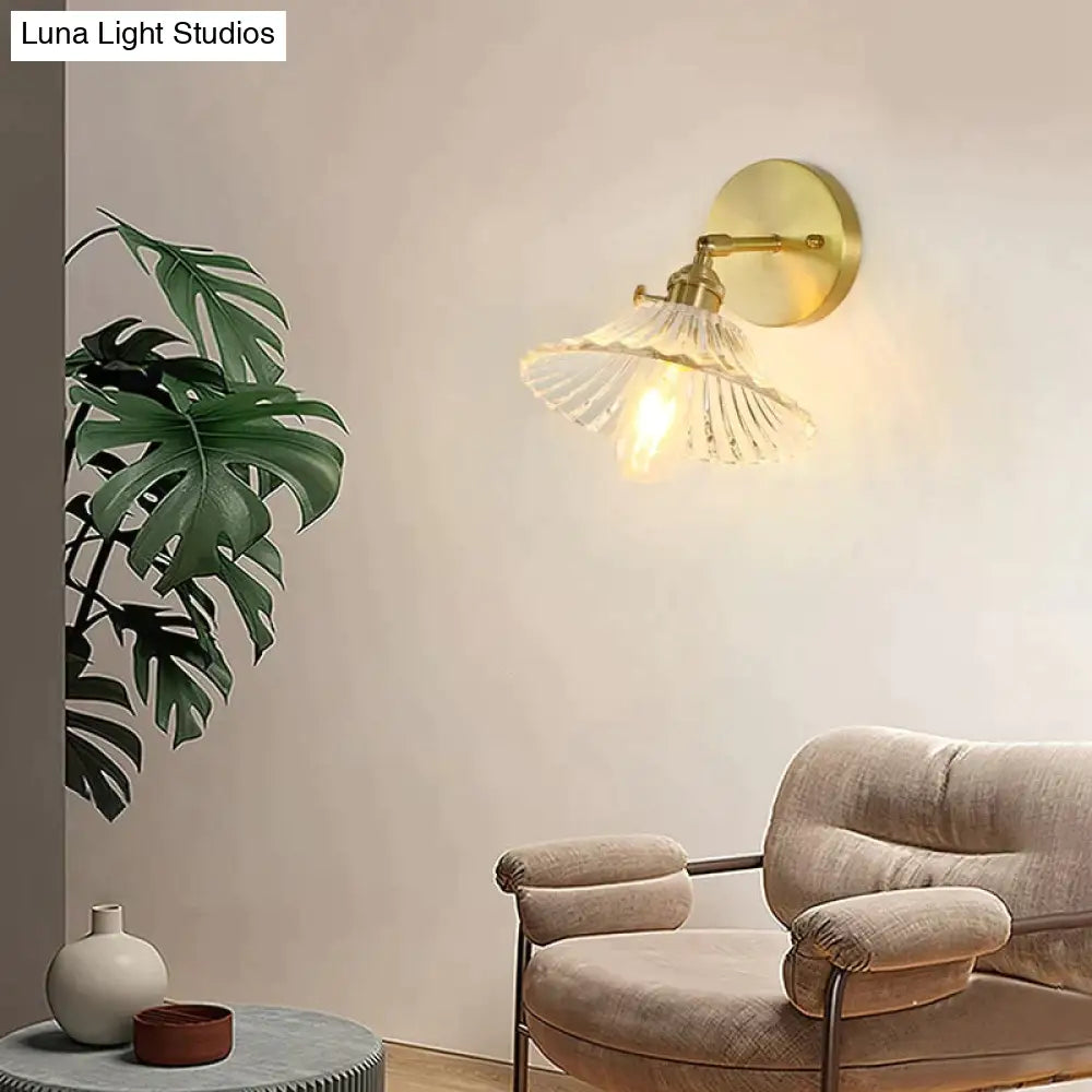 DecorBites™ Sherri - Retro Copper Flower | Wall Lamp