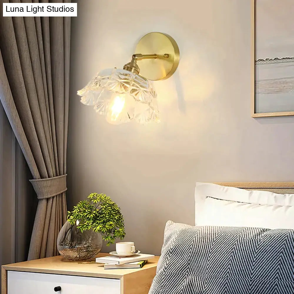 DecorBites™ Sherri - Retro Copper Flower | Wall Lamp