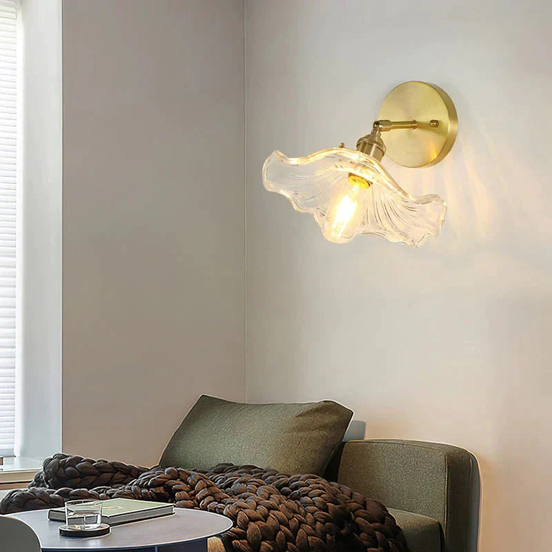 DecorBites™ Sherri - Retro Copper Flower | Wall Lamp