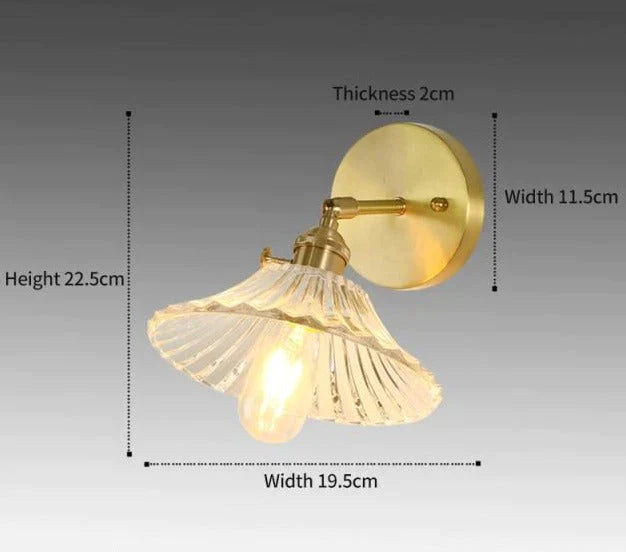 DecorBites™ Sherri - Retro Copper Flower | Wall Lamp