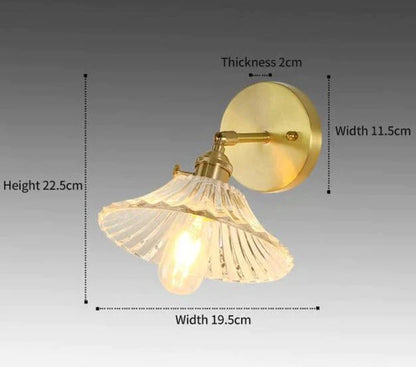 DecorBites™ Sherri - Retro Copper Flower | Wall Lamp