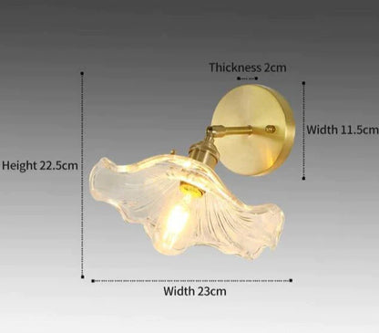 DecorBites™ Sherri - Retro Copper Flower | Wall Lamp