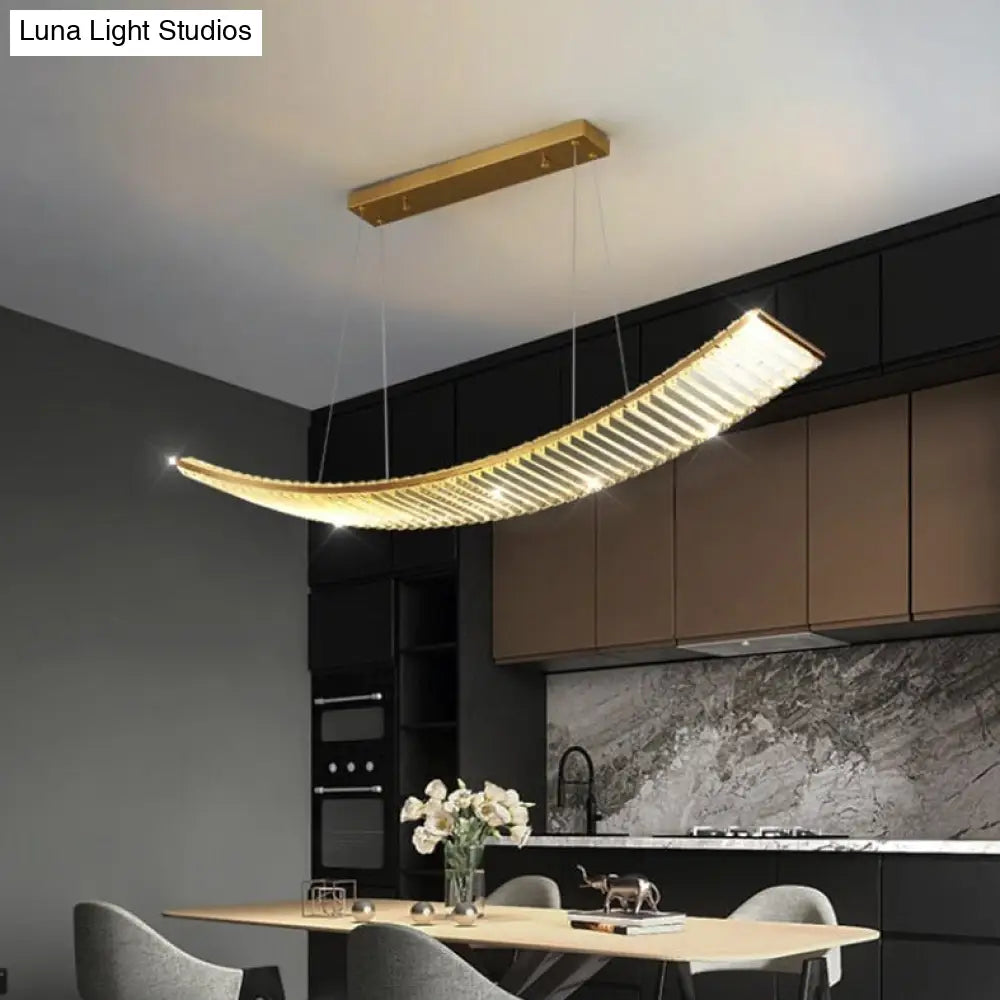 DecorBites™ Shopia - Luxury Arch Crystal Suspension Chandelier - Modern Lighting Design