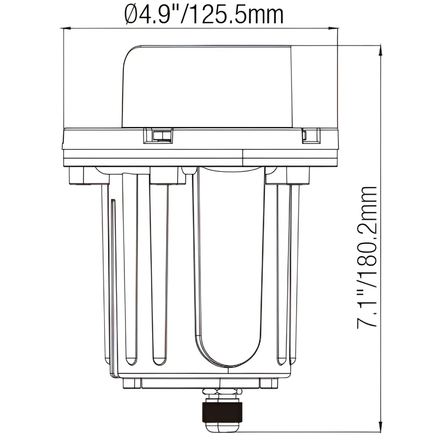 Shrouded Inground Well Lights for MR16 Bulbs with Lead Wire