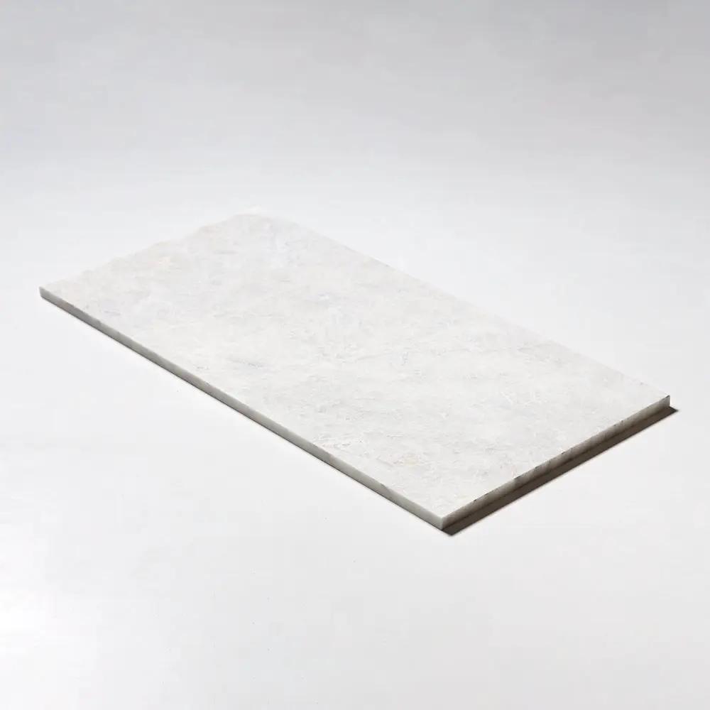 Siberian White Honed Marble Tiles 12x24
