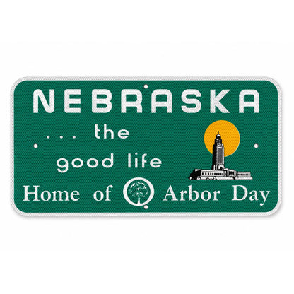 Nebraska The Good Life Replica Sign | 24" x 12" | Nebraska State Historical Society