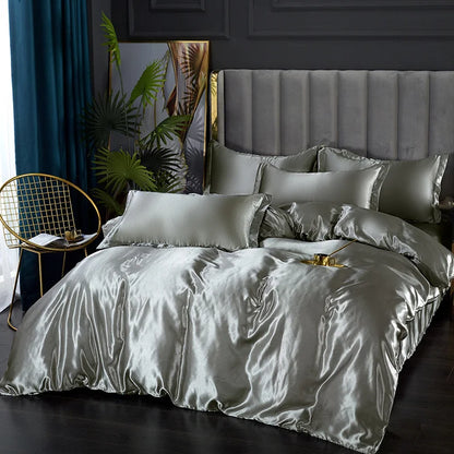 DecorBites™ Silk Bedding Set: Luxury Satin Sheets