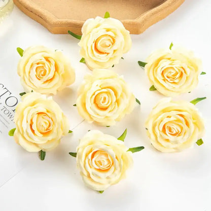 Silk blue artificial flowers for wedding party decor bedroom rose