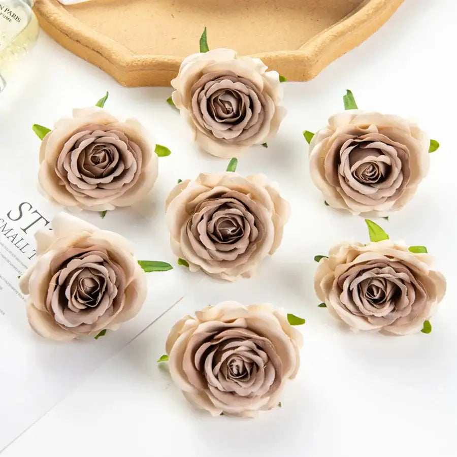 Silk blue artificial flowers for wedding party decor bedroom rose