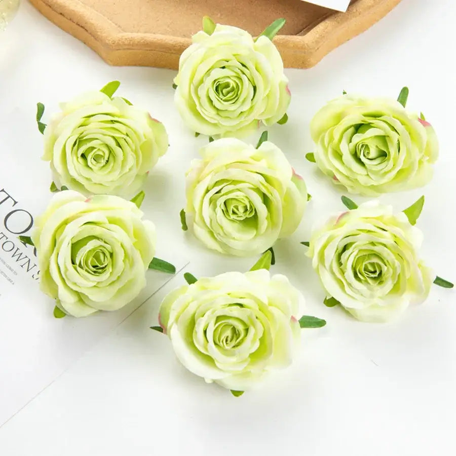 Silk blue artificial flowers for wedding party decor bedroom rose