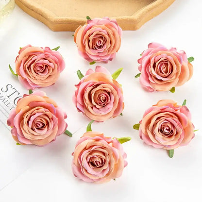 Silk blue artificial flowers for wedding party decor bedroom rose