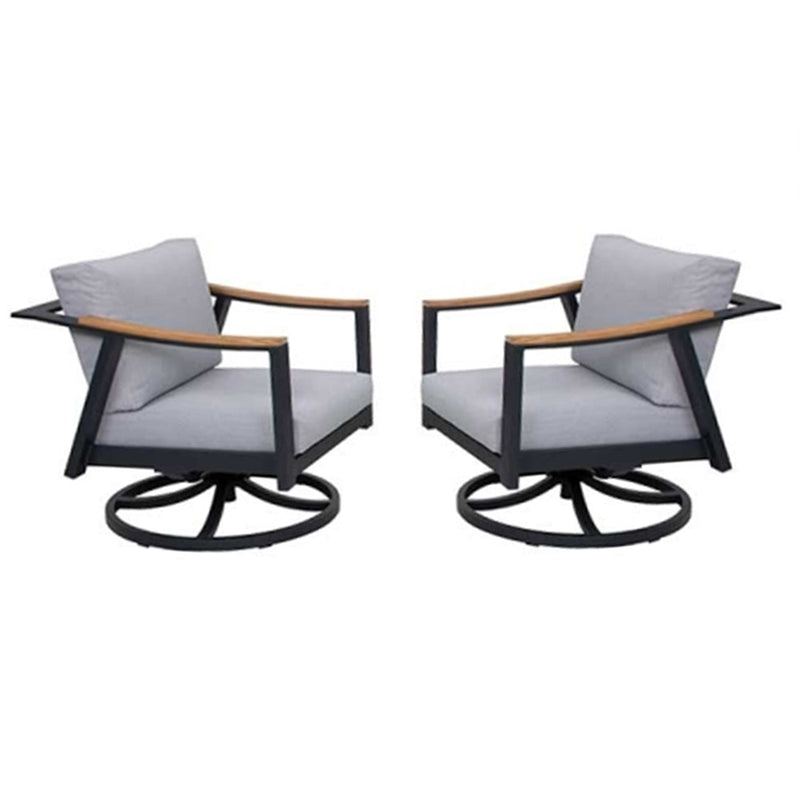 2 Nova Aluminum Swivel Rocking Chair