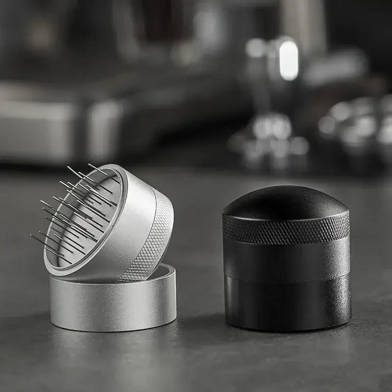 Silver & black coffee needle distributor kitchen espresso stirrer