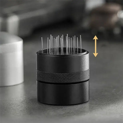 Silver & black coffee needle distributor kitchen espresso stirrer