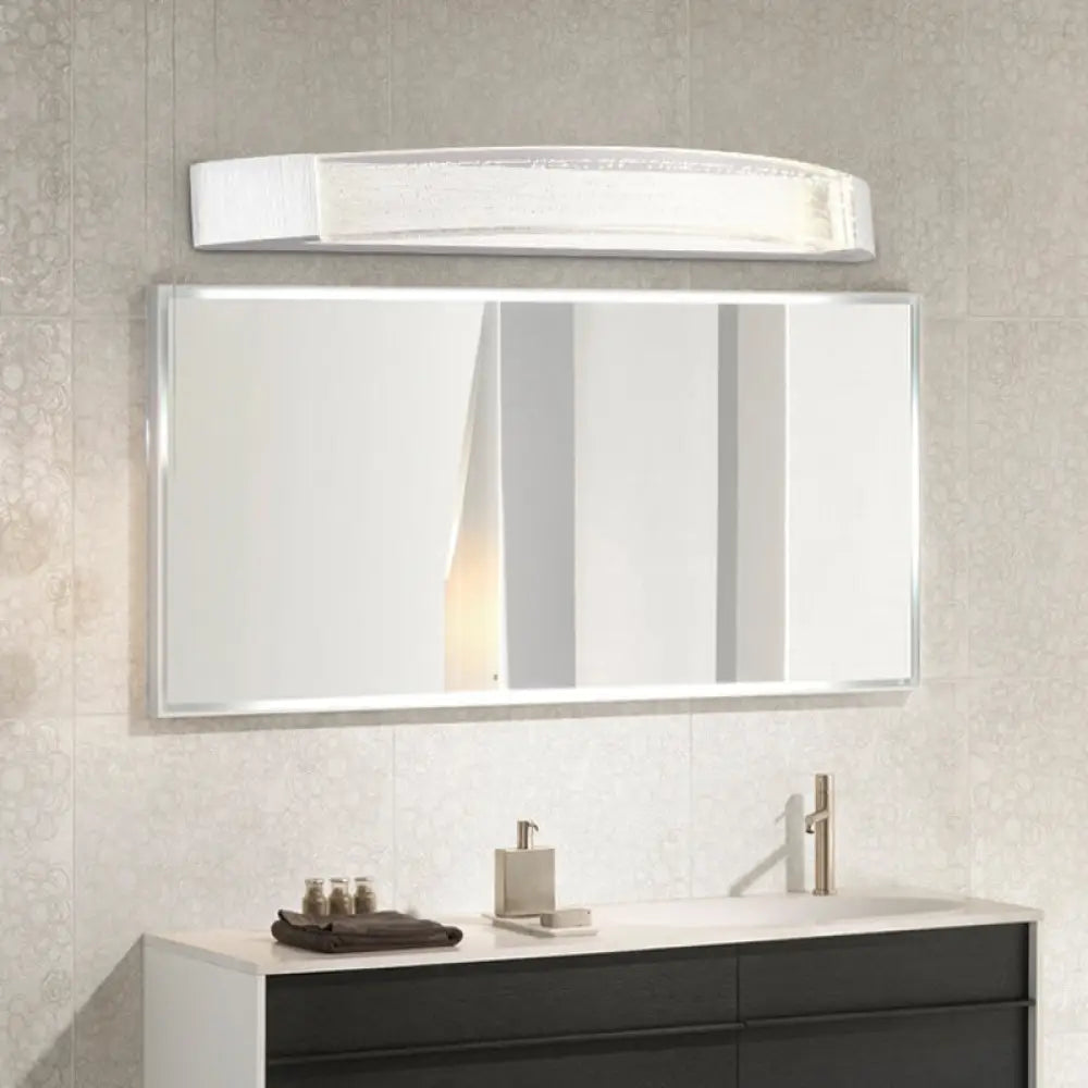 DecorBites™ Silver Bow-Shaped LED Wall Mount Vanity Light with Bubble Crystal Accent, Natural Light, 12.5"/16.5"/20" Wide