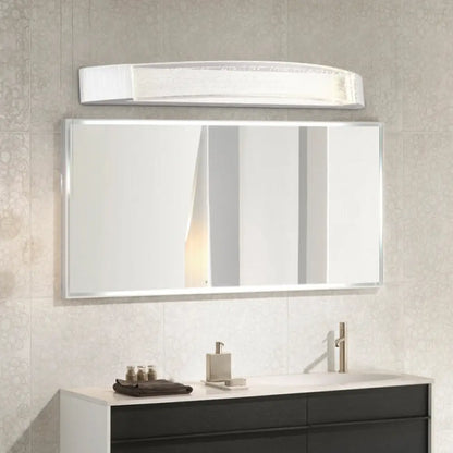 DecorBites™ Silver Bow-Shaped LED Wall Mount Vanity Light with Bubble Crystal Accent, Natural Light, 12.5"/16.5"/20" Wide