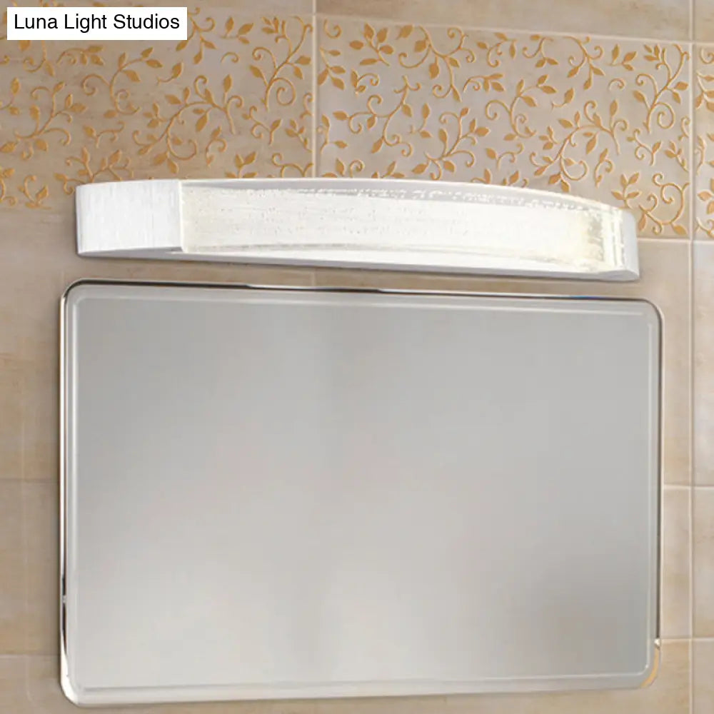 DecorBites™ Silver Bow-Shaped LED Wall Mount Vanity Light with Bubble Crystal Accent, Natural Light, 12.5"/16.5"/20" Wide