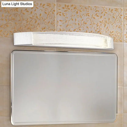 DecorBites™ Silver Bow-Shaped LED Wall Mount Vanity Light with Bubble Crystal Accent, Natural Light, 12.5"/16.5"/20" Wide