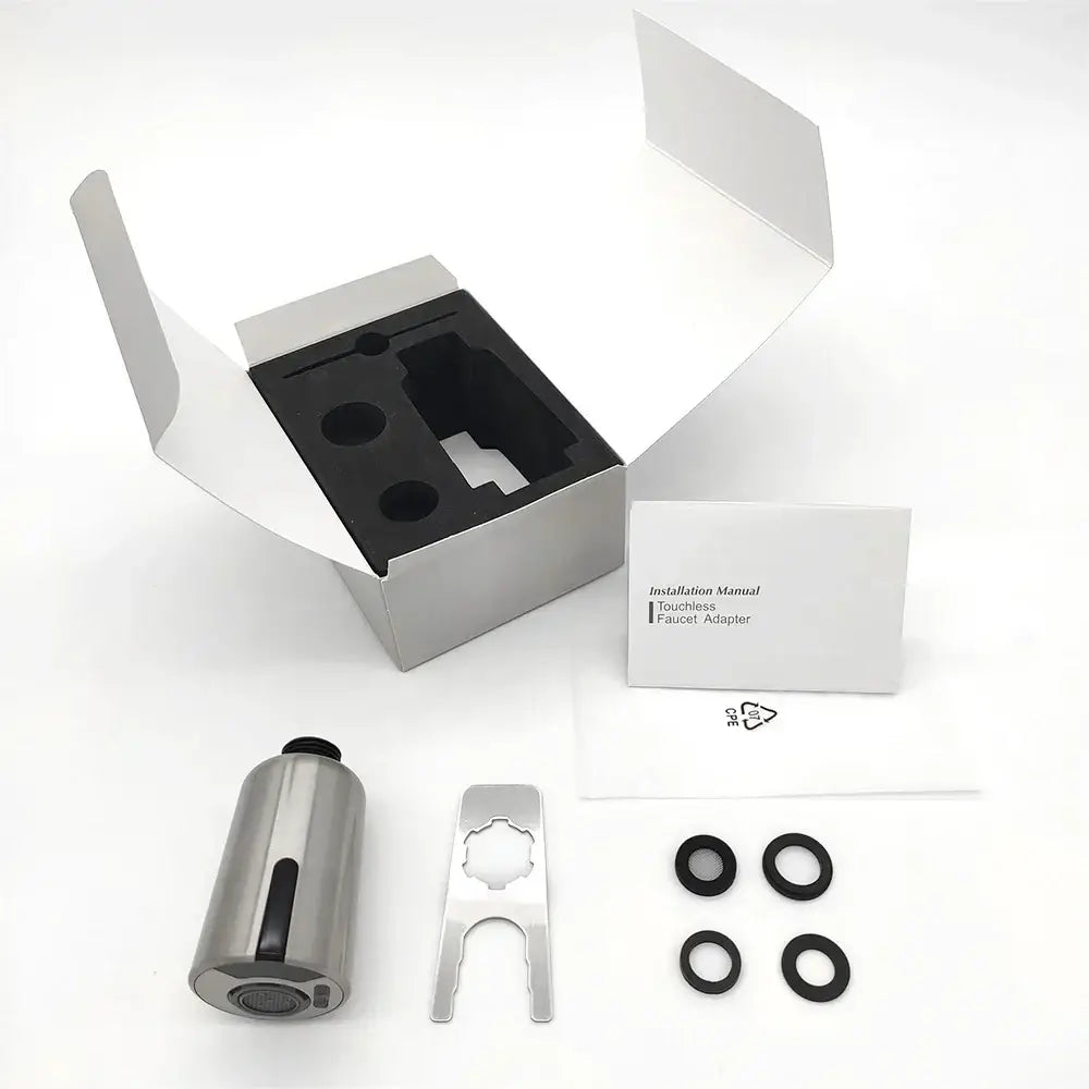 Silver brush nickel touchless sensor faucet kitchen accessories
