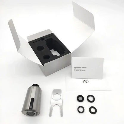 Silver brush nickel touchless sensor faucet kitchen accessories