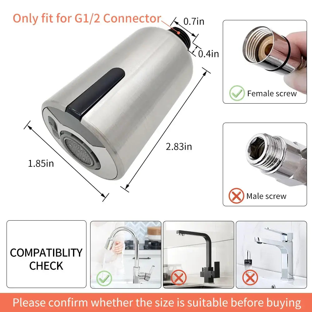 Silver brush nickel touchless sensor faucet kitchen accessories