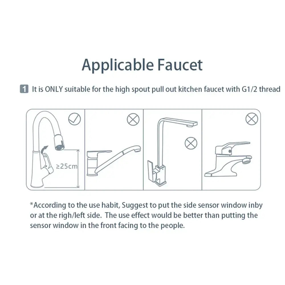 Silver brush nickel touchless sensor faucet kitchen accessories