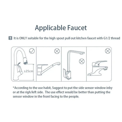 Silver brush nickel touchless sensor faucet kitchen accessories