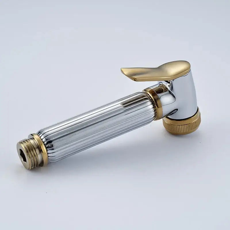 Silver & golden bidet sprayer – bathroom handheld shower head