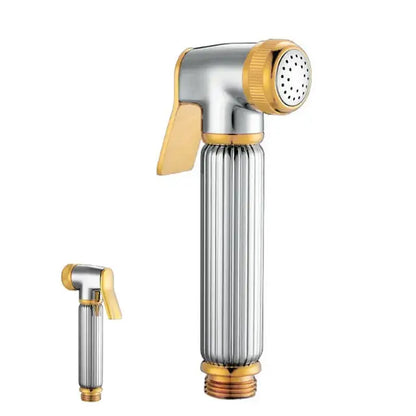 Silver & golden bidet sprayer – bathroom handheld shower head