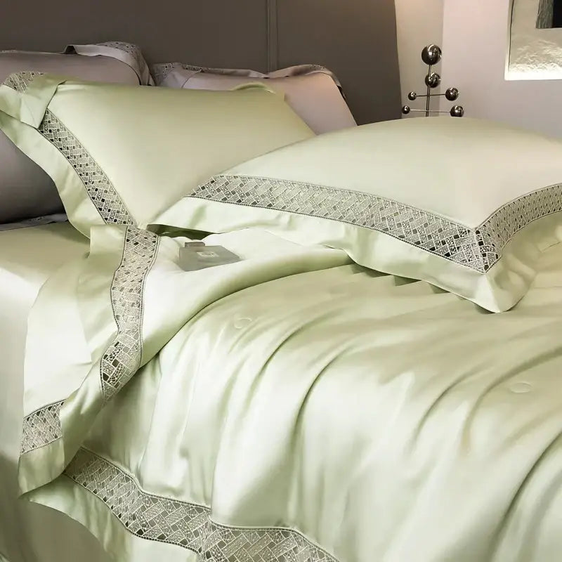 Silver gray eucalyptus fiber summer quilt bedroom bedding set