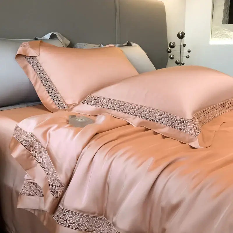 Silver gray eucalyptus fiber summer quilt bedroom bedding set
