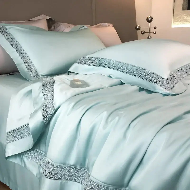 Silver gray eucalyptus fiber summer quilt bedroom bedding set