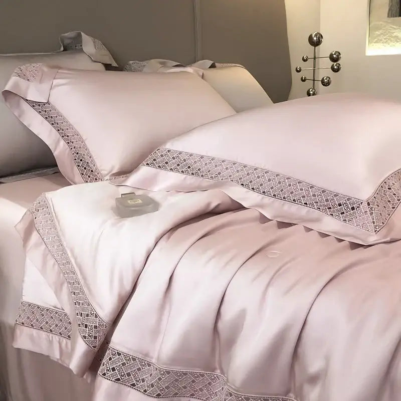 Silver gray eucalyptus fiber summer quilt bedroom bedding set