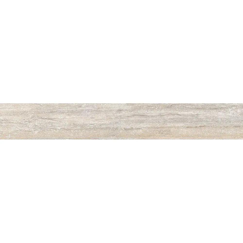 Silver Matte Bullnose Fabric Look Porcelain Base 3 1/2x24