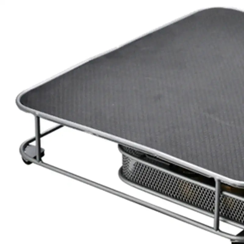 Silver metal coffee capsule storage rack kitchen mesh tray organizer