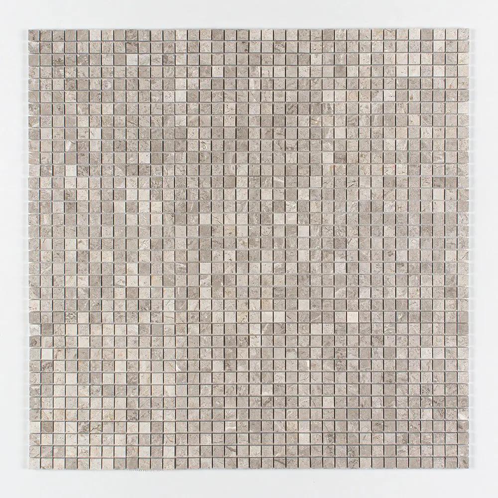Silver Mystique Polished 1x1 Marble Mosaics 12x12