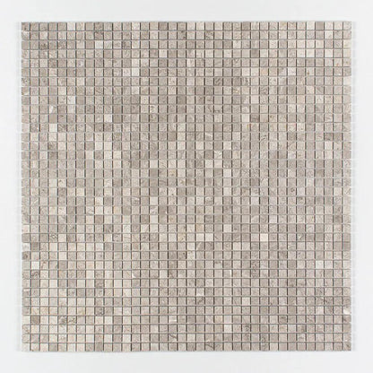 Silver Mystique Polished 1x1 Marble Mosaics 12x12
