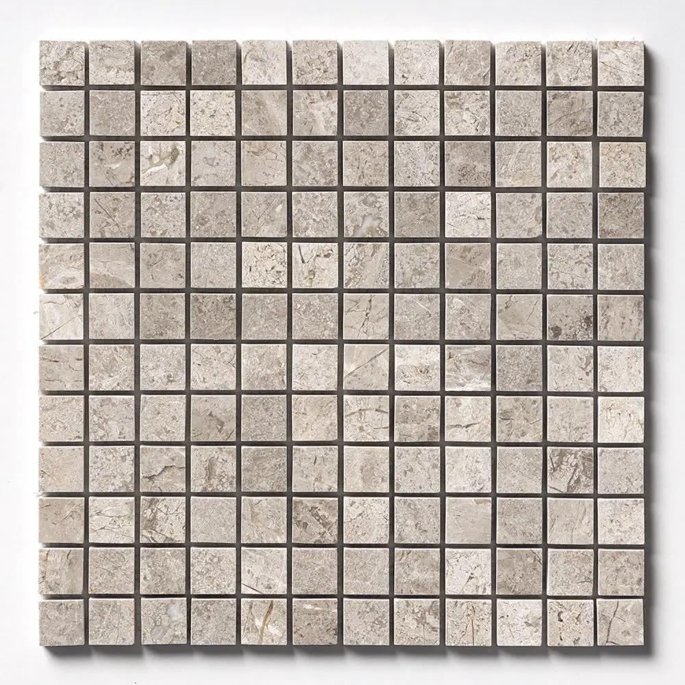 Silver Mystique Polished 1x1 Marble Mosaics 12x12