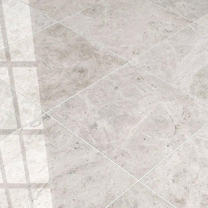 Silver Horizon Polished Marble Tiles 18x18