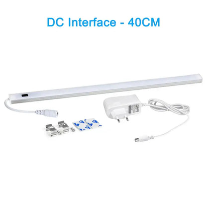 Silver rectangular pir motion sensor cabinet lights kitchen night light