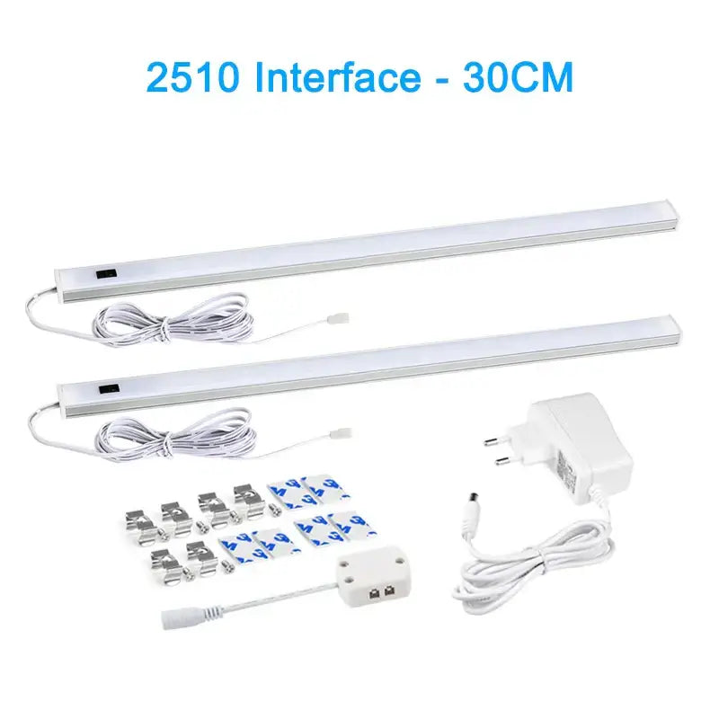 Silver rectangular pir motion sensor cabinet lights kitchen night light