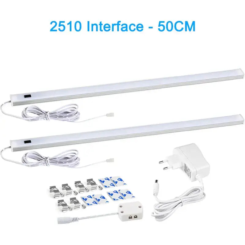 Silver rectangular pir motion sensor cabinet lights kitchen night light