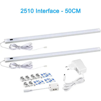 Silver rectangular pir motion sensor cabinet lights kitchen night light
