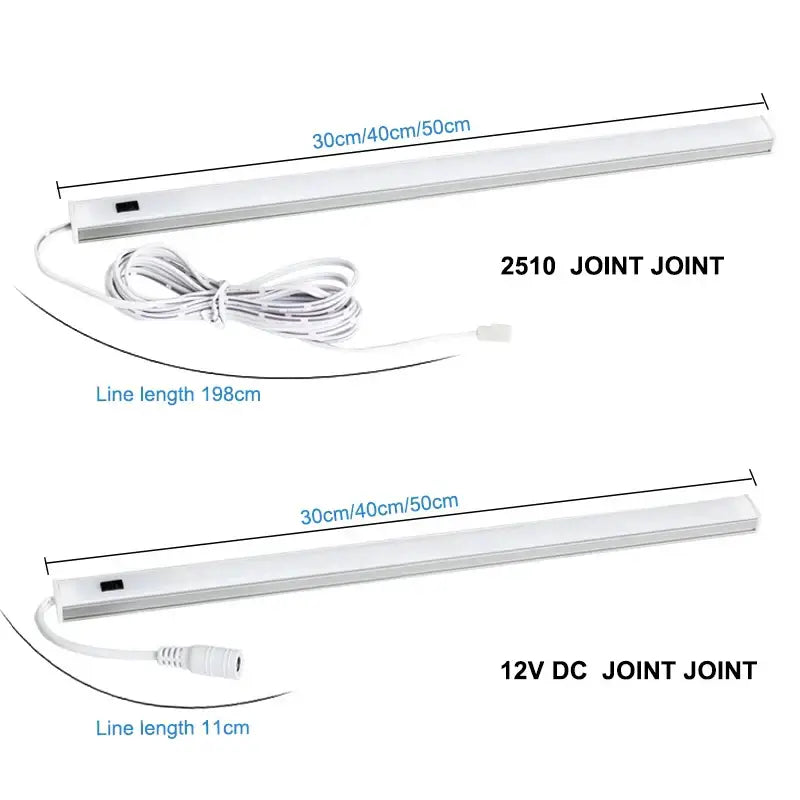 Silver rectangular pir motion sensor cabinet lights kitchen night light