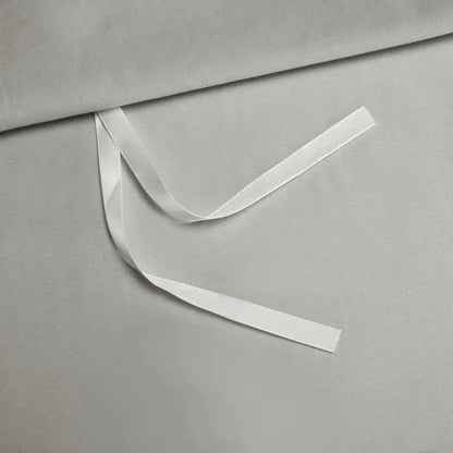 Silver satin egyptian cotton bedding set bedroom luxury 1000tc