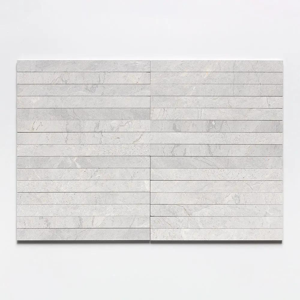Silver Horizon Fine Textured Plank Marble Tiles 1 9/16x18