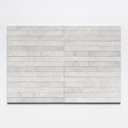 Silver Horizon Fine Textured Plank Marble Tiles 1 9/16x18