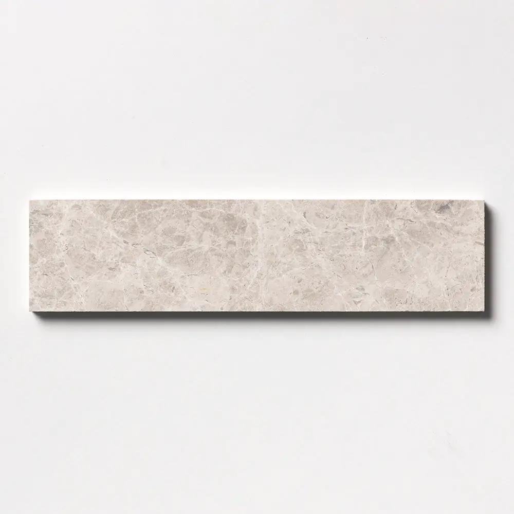 Silver Horizon Honed Subway Marble Tiles 3x12