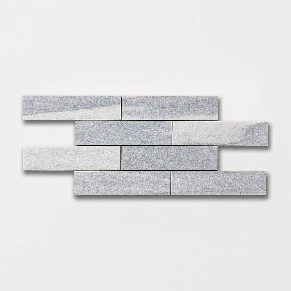 Silver Sky Fine Textured Marble Tiles 2x8